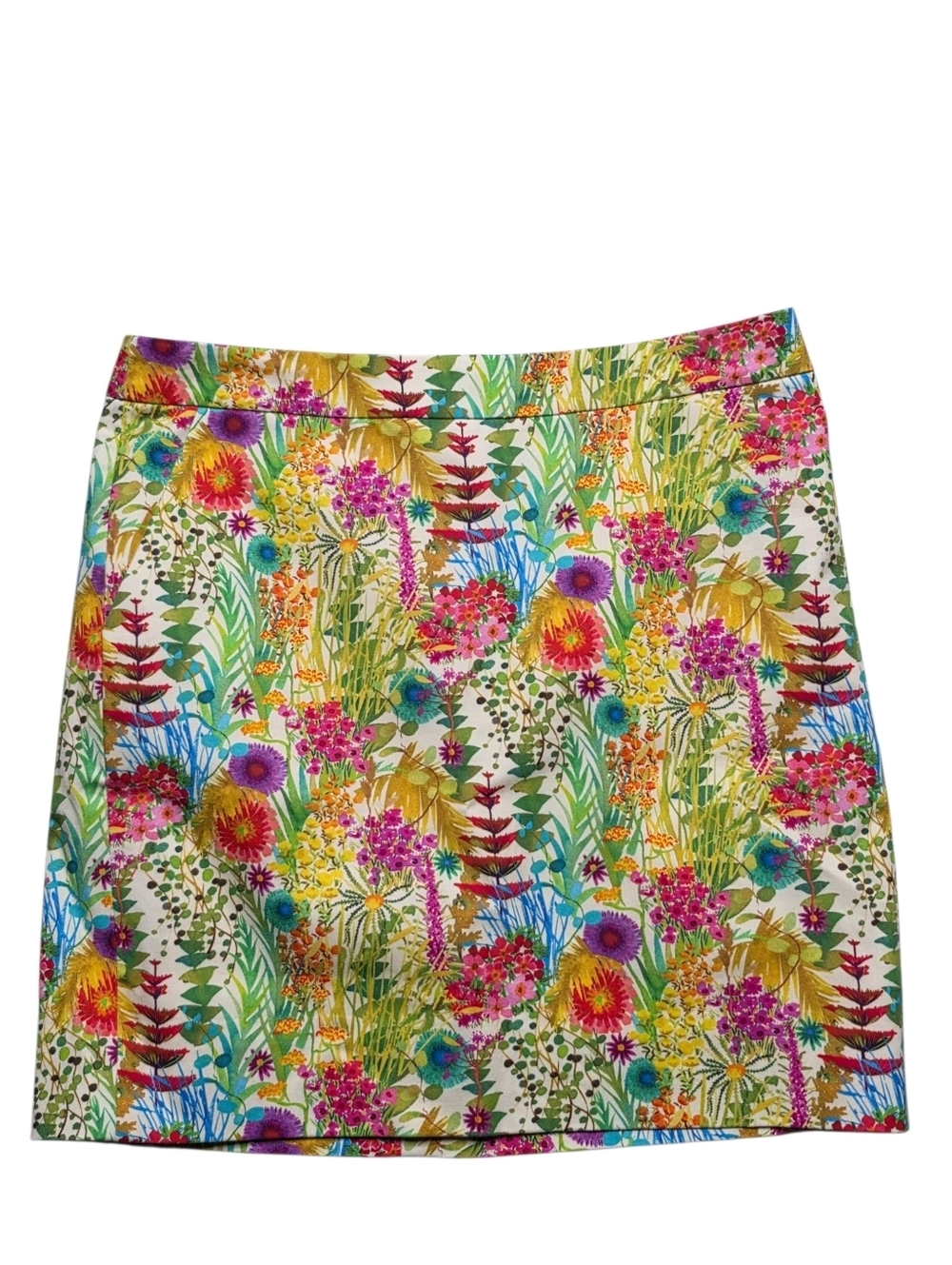 J.Crew Liberty Floral Mini Skirt Size 0 Multicolor Cotton Lined Spring